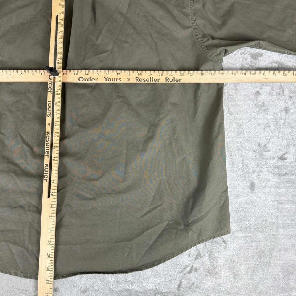 Filson Heavy Cotton Field Shirt Mens XL Olive Green Flap Pockets Utility USA - Picture 10 of 10
